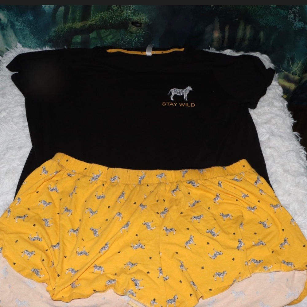 Cacique Zebra Plus Size Pajama Set — Size 18/20